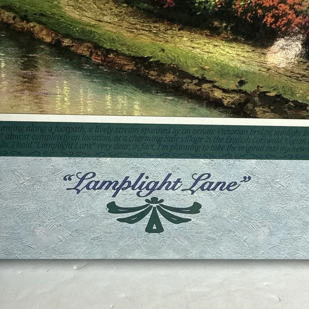 1996‎ Ceaco Thomas Kinkade Lamplight Lane 1000 Piece Puzzle